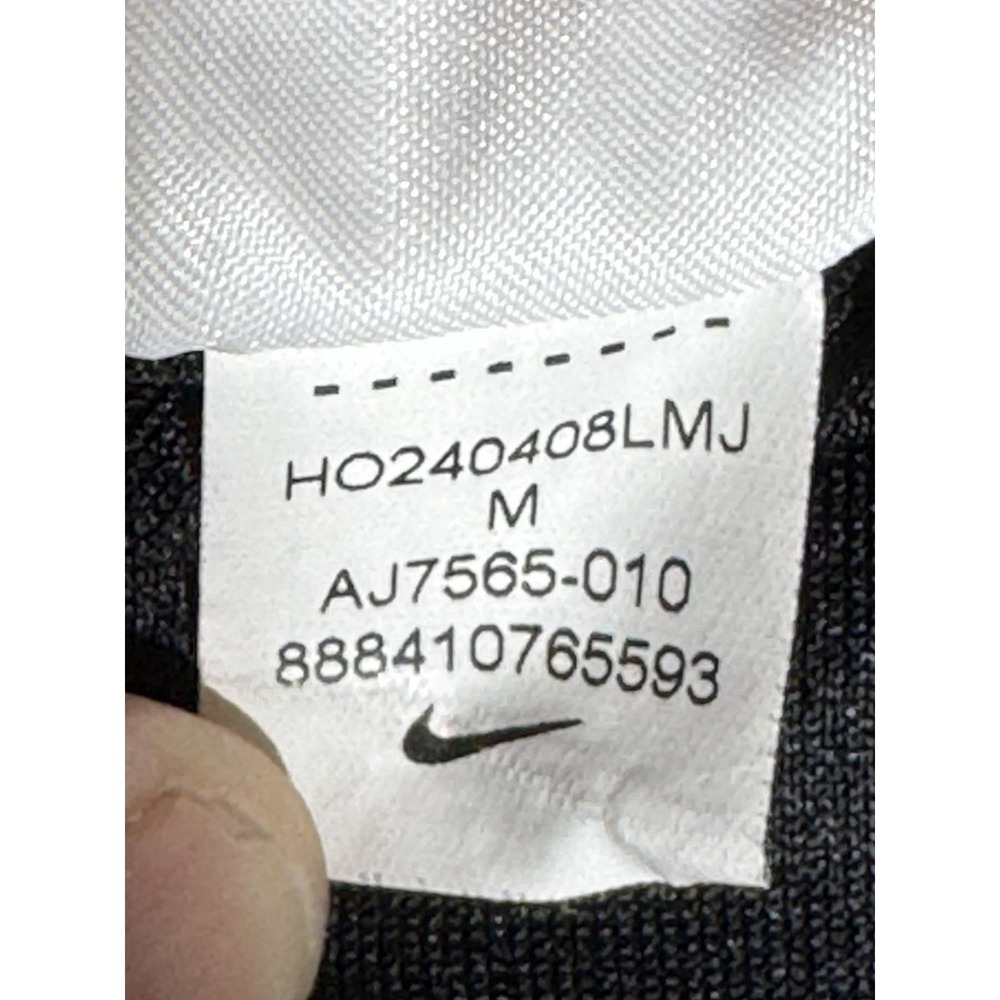 Nike Dri-FIT Shirt Mens Medium Black Running Reflective Short Sleeve Tee - Picture 7 of 12